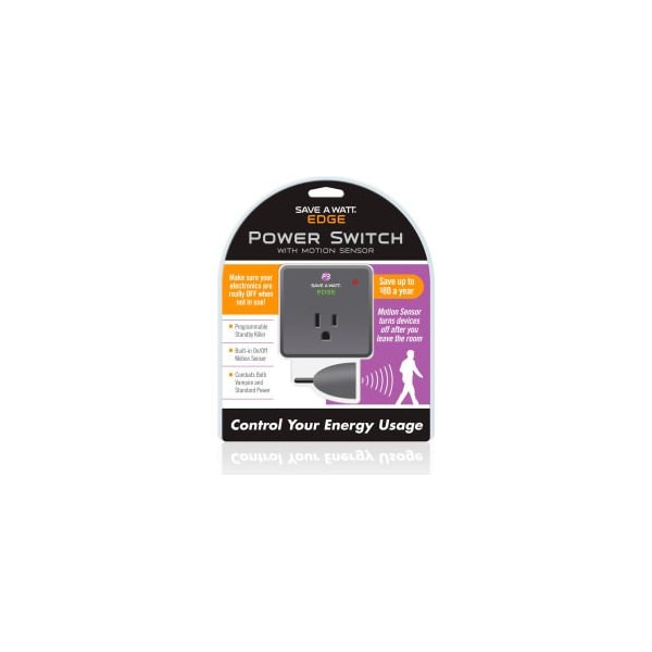 P3 International Save A Watt Edge, 2-1/2inL x 2-1/2inW x 2-2/7inH, 10A, Gray P4170 - main